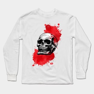 Bloody Skull Long Sleeve T-Shirt